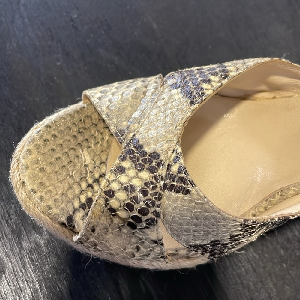 Jimmy Choo Dovina snake print wedges/ espadrilles - Picture 13 of 16